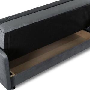 Wersalka RozkÅadana Kanapa Z FunkcjÄ Spania Sofa Dwuosobowa Szara STELLA