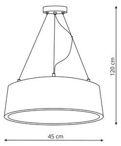 Malaga lampa wisząca biała LP-622/1P WH Light Prestige