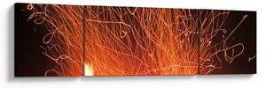 Obraz ognia (170x50 cm)