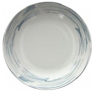 Talerz TOGNANA Maiolica Grigio 21 cm Niebiesko-biały