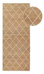 Chodnik z juty tkany ręcznie w naturalnym kolorze 80x200 cm Kunu – Hanse Home