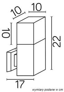 Kinkiet Zewnętrzny Cube Max Cb-Max K Dg Su-Ma