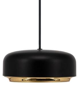 Czarna lampa wisząca Hazel Mini - LED, złoty pierścień