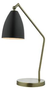 Elegancka lampa biurkowa Olly - złoto, czerń