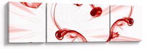 Obraz serce z dymu (170x50 cm)
