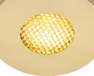 Zewnetrzna Nowoczesny reflektor wpuszczany łazienkowy złoty IP54 - Shed Honey Oswietlenie zewnetrzne