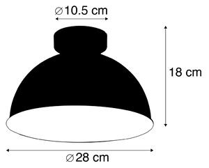 Inteligentna lampa sufitowa czarno-złota 28 cm z Wifi A60 - Magnax Oswietlenie wewnetrzne