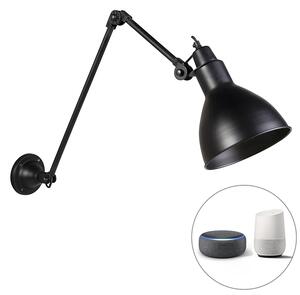 Inteligentna lampa ścienna czarna regulowana z Wifi A60 - Wye Oswietlenie wewnetrzne