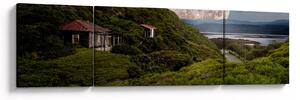 Obraz krajobrazu z księżycem (170x50 cm)