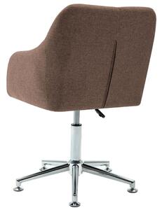Brązowe nowoczesne obrotowe krzesło biurowe - Dakar