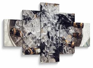 Obraz - szampan w lodzie (125x70 cm)