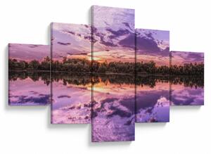 Obraz fioletowego nieba (125x70 cm)
