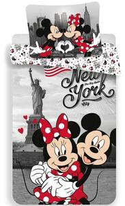 Dziecięca pościel bawełniana Mickey and Minnie in New York, 140 x 200 cm, 70 x 90 cm