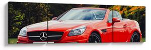 Obraz - czerwony Mercedes (170x50 cm)