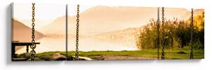 Obraz huśtawki w przyrodzie (170x50 cm)
