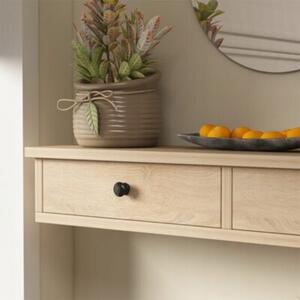 Półka wisząca z drzwiczkami brązowa nowoczesna loft sypialnia ścienna 64 cm