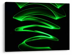 Obraz - neonowe fale (70x50 cm)