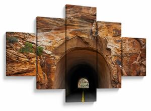 Obraz - tunel w skale (125x70 cm)