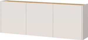 Kremowa szafka wisząca w dekorze dębu 138x52x25 cm Libbiano – Germania