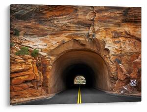 Obraz - tunel w skale (70x50 cm)