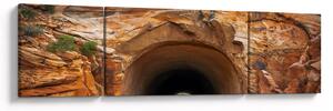Obraz - tunel w skale (170x50 cm)