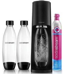 Saturator SODASTREAM Terra Czarny + 3 butelki + 2 syropy Pepsi Max
