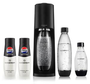 Saturator SODASTREAM Terra Czarny + 3 butelki + 2 syropy Pepsi Max