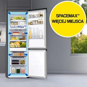 Lodówka SAMSUNG RB34C675EBN AI No Frost 185.3cm Czarna połysk