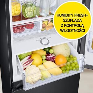 Lodówka SAMSUNG RB34C675EBN AI No Frost 185.3cm Czarna połysk
