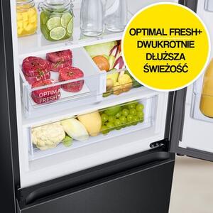 Lodówka SAMSUNG RB34C675EBN AI No Frost 185.3cm Czarna połysk