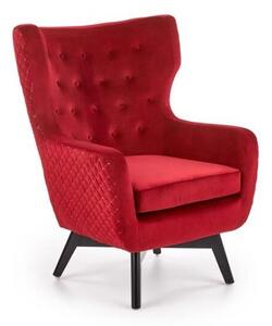 Fotel uszak MARVEL VELVET bordowy