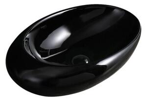 Umywalka nablatowa HYDROSAN EMMA-BL-490 Owalny Czarny