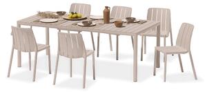 Zestaw mebli na taras TIBERINA BISTROT/TEVERE 147-211 6+1 CORDA – Nardi