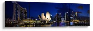 Obraz Singapuru nocą (170x50 cm)