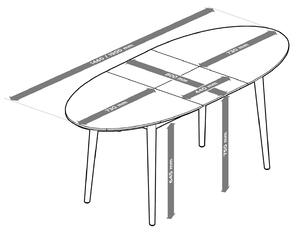 Stół rozsuwany z litego drewna jesionowego
