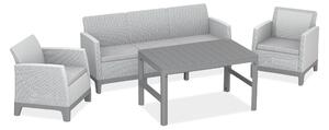 Zestaw mebli do ogrodu SCANDI MAX3/LYON Pebble Grey-Soft Beige / Sf. Beige - Keter