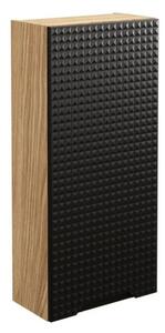 Szafka łazienkowa LUXOR BLACK 83-35-1D 35cm dąb olejowany/czarna