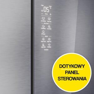 Lodówka HAIER HFR79F19EFGK No Frost Side by Side 190cm Szafirowe szkło