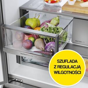 Lodówka HAIER HFR79F19EFGK No Frost Side by Side 190cm Szafirowe szkło