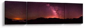 Obraz różowej Drogi Mlecznej (170x50 cm)