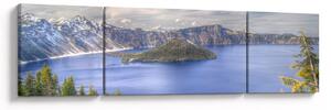 Obraz górskiego jeziora (170x50 cm)