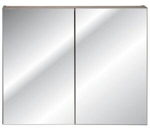 Szafka łazienkowa SANTA FE OAK 80 cm dąb z lustrem