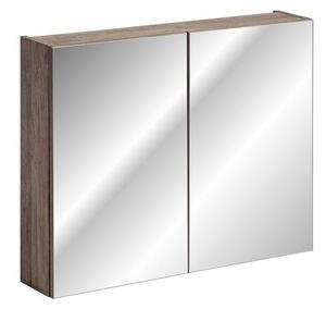 Szafka łazienkowa SANTA FE OAK 80 cm dąb z lustrem