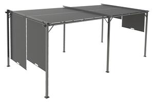 Antracytowa pergola tarasowa Sevilla 3x6m Garden Point