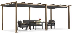 Pergola tarasowa Barbados 3x6 m Garden Point woodlike-antracyt