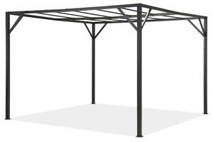 Stelaż do metalowej pergoli tarasowej Santorini 3 x 4 m antracytowy Garden Point
