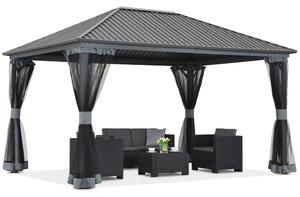 Metalowa altana Sardynia Premium 3x3 Garden Point antracyt