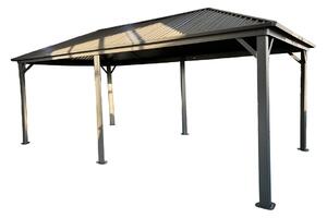 Metalowa altana Sardynia 3x6 Garden Point antracyt