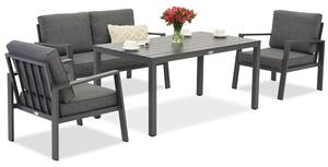 Zestaw aluminiowy Zakintos Apetito 4 antracyt Garden Point