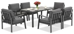Meble ogrodowe aluminiowe Zakintos Premium 6 antracyt Garden Point